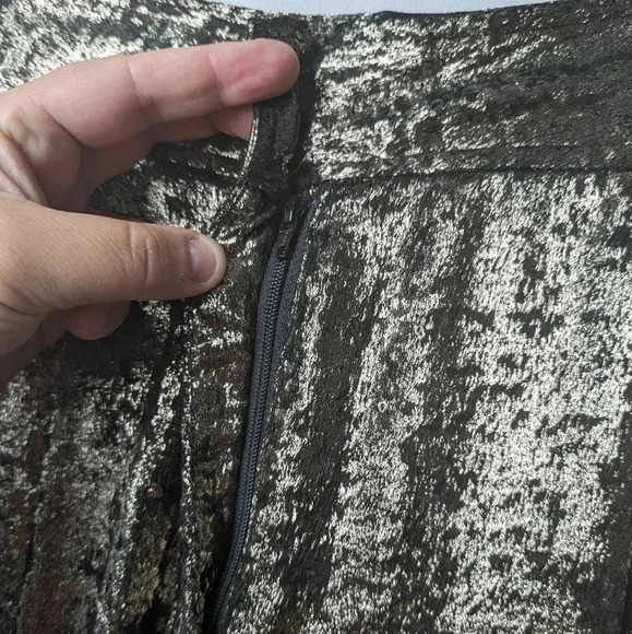 NWT !! French Connection Women’s Alara Molten Metallic Suit Trousers  SIZE 4 - Picture 6 of 15